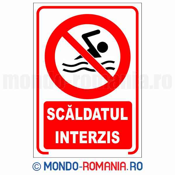 SCALDATUL INTERZIS - indicator de securitate de interzicere pentru protectia muncii